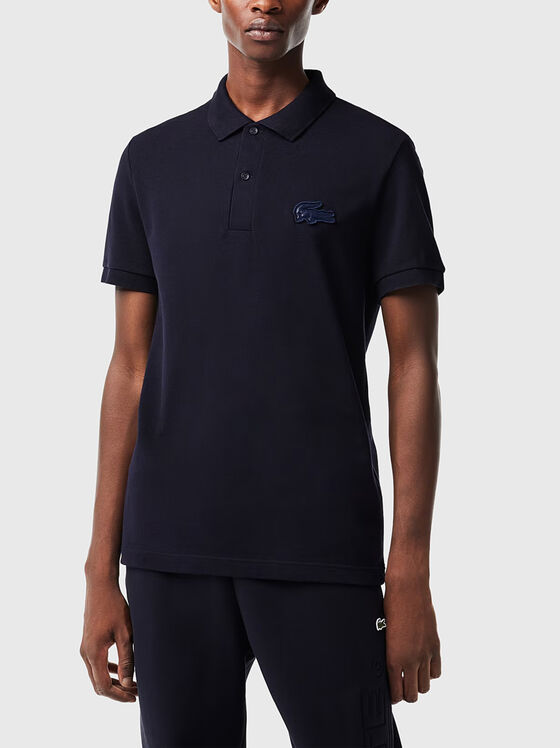 Quilted logo badge polo shirt  - 1