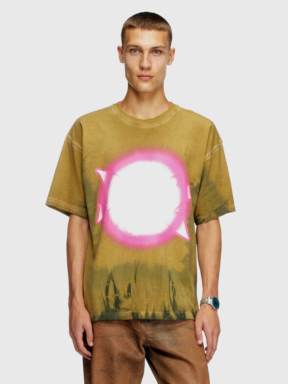 T-BOXT-R24 printed cotton T-shirt - 1