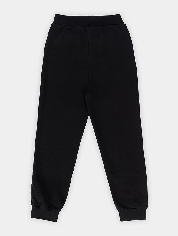 Sports trousers with logo detail and shiny accents - 2