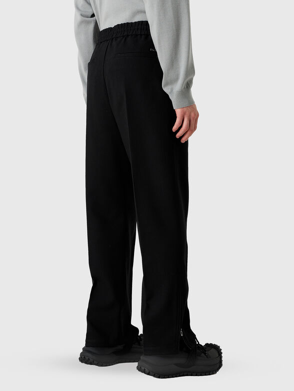 Beige wool blend pants - 2