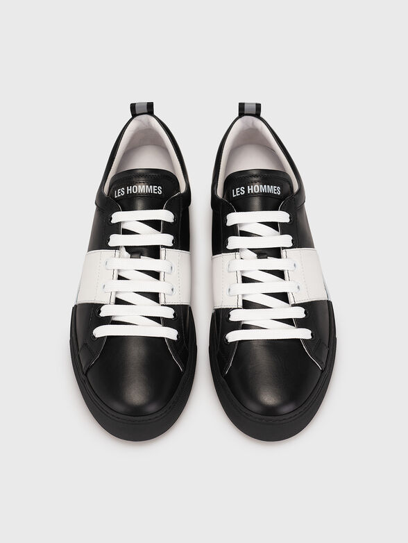 Leather sports shoes with contrasting details - 6
