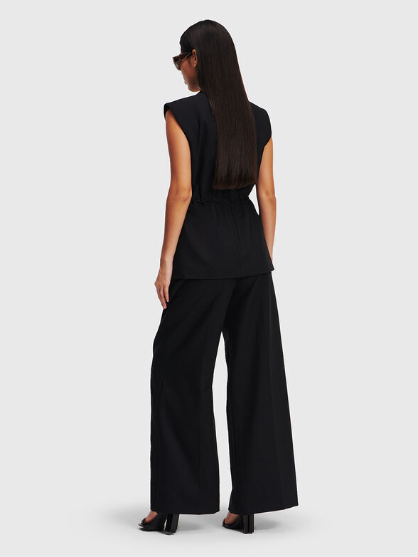 Trousers with wide legs and edge - 2
