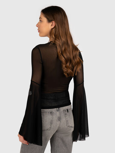 FIAMMA blouse with accent sleeves - 3