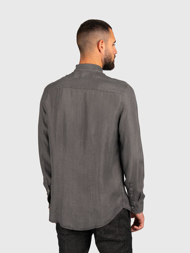 SUNSET TENCEL INDIGO slim fit shirt - 3