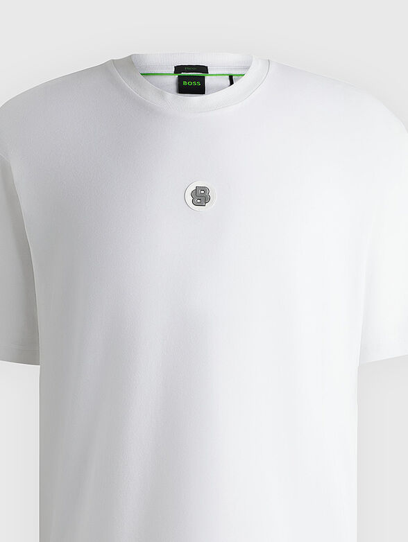 Cotton T-shirt with oval neckline - 2