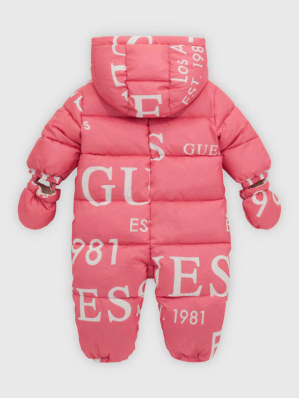 Padded overalls with print - 2