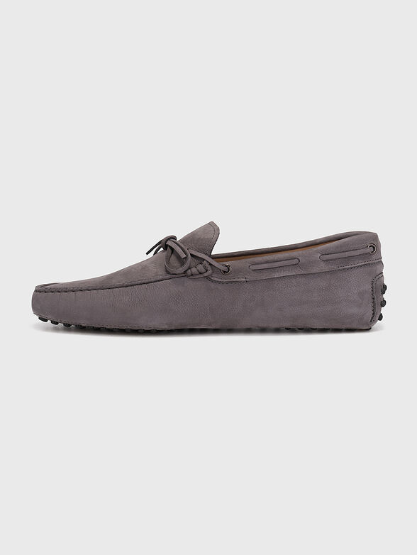 Suede loafers in grey colour - 3