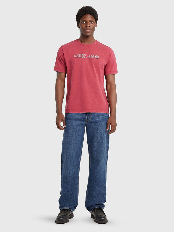 Cotton T-shirt with oval neckline - 2