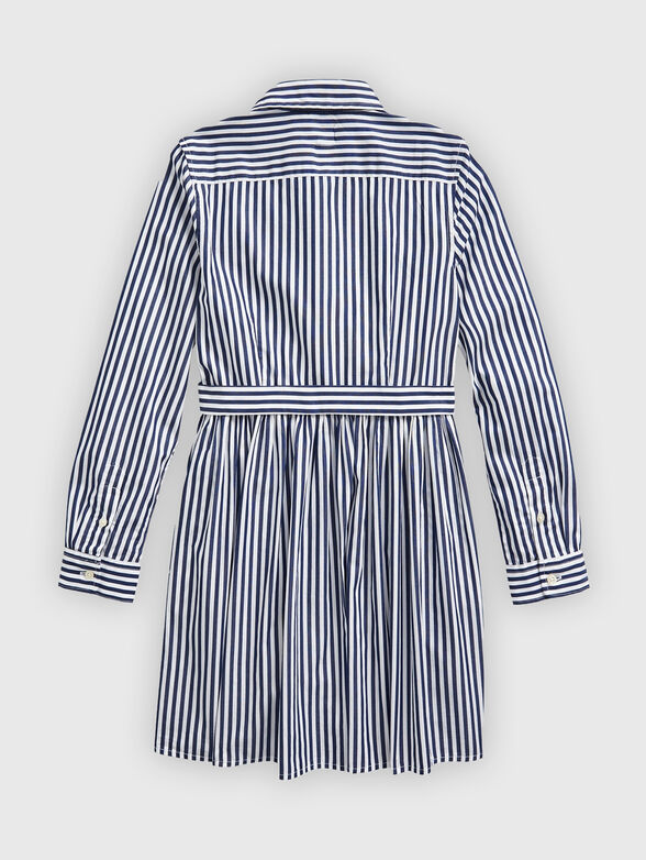 Striped dress with belt - 2