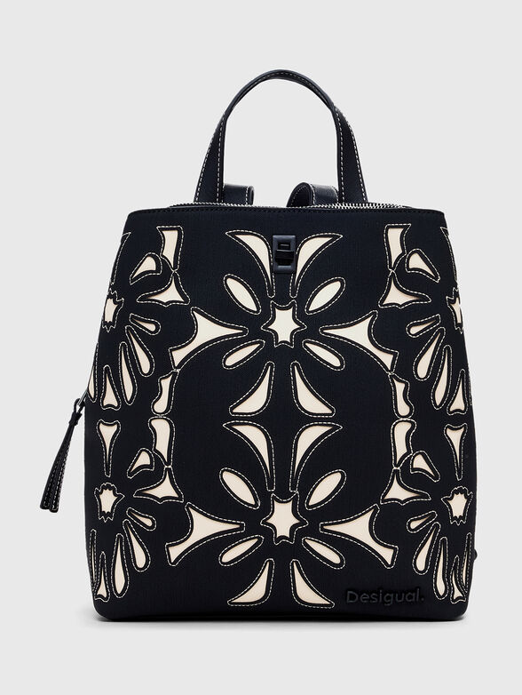 SYBILLA backpack with floral accents - 1