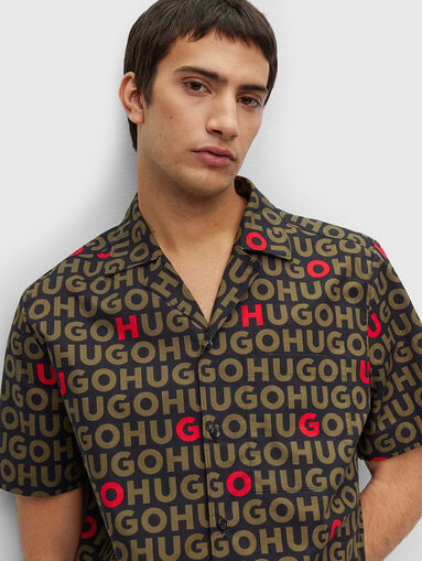 ELLINO shirt with monogram logo print - 5