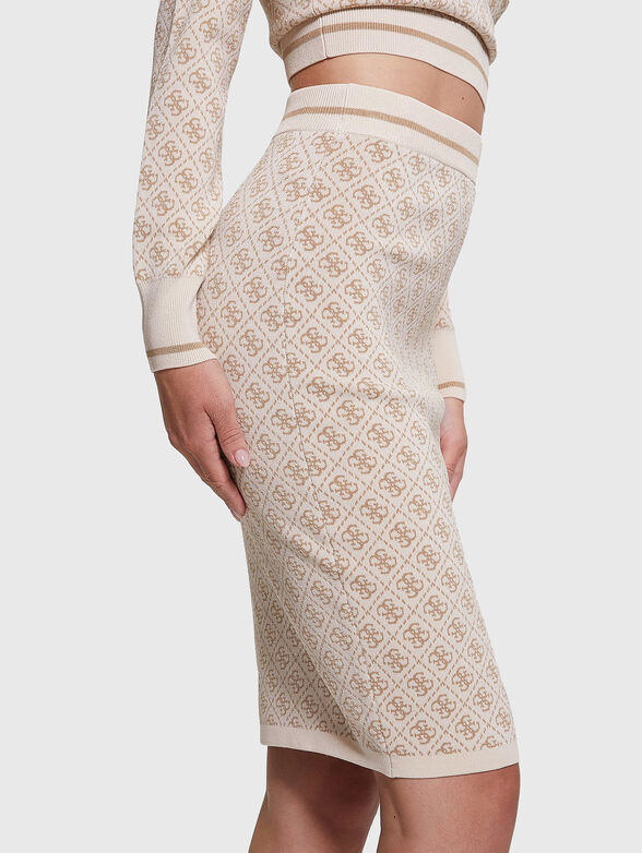 Skirt with 4G monogram print - 3