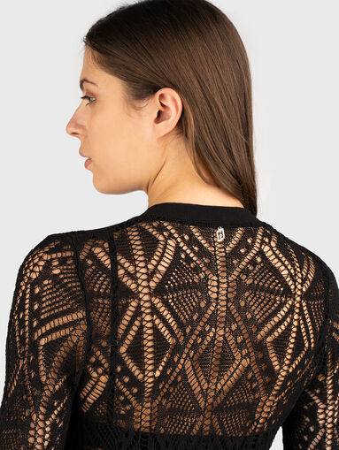Knitted long cotton cardigan - 4