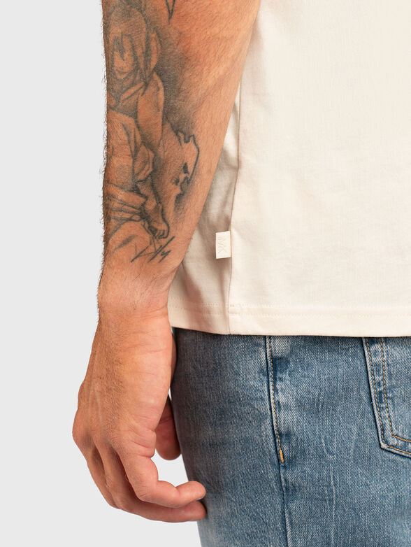 Cotton T-shirt with accent back - 6