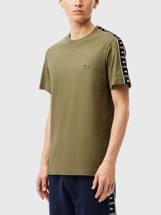 Light blue t-shirt with contrast logo detail - 1