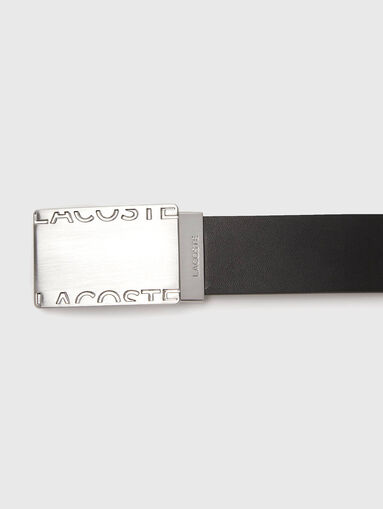 Two pin buckle leather belt set - 4