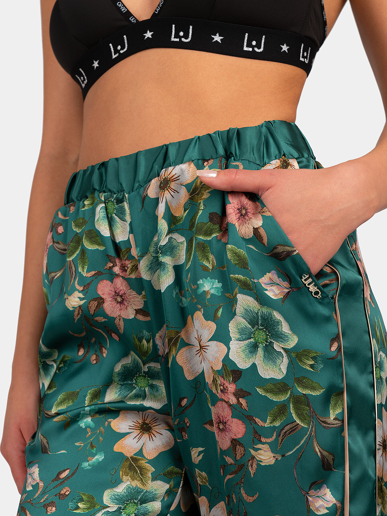 Home pants with floral print brand LIU JO