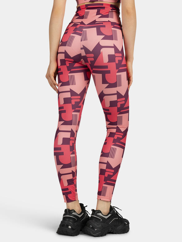 Sports leggings RAGUSA with monogram logo print - 2