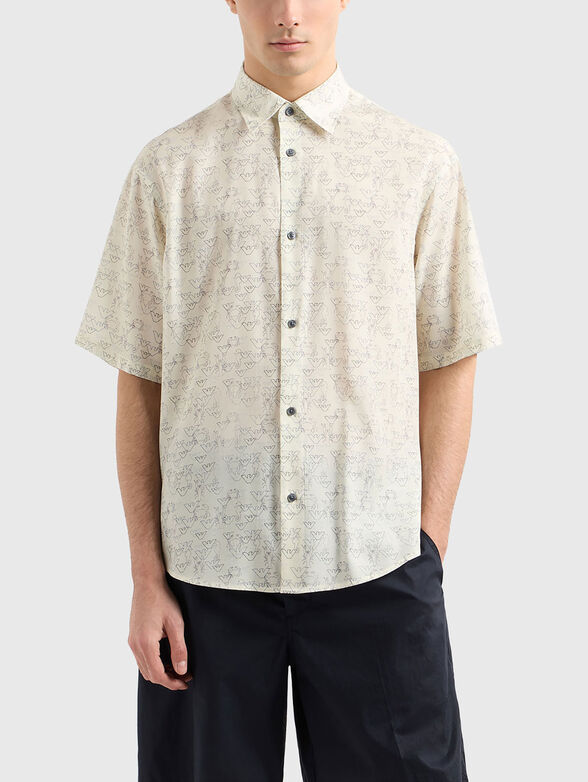 Printed viscose blend shirt - 1