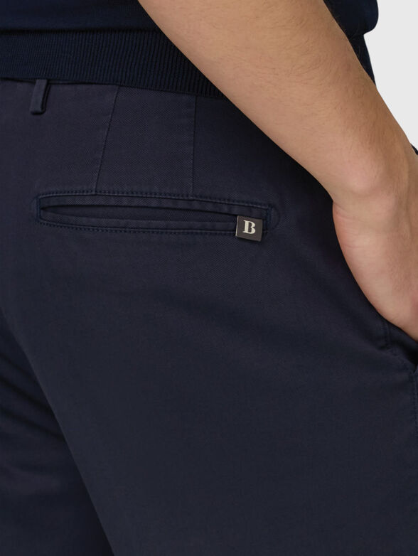 Cotton-blend trousers - 3