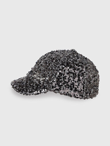 K/SIGNATURE sequin cap - 4