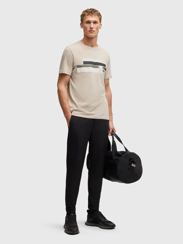 Cotton T-shirt with oval neckline - 2