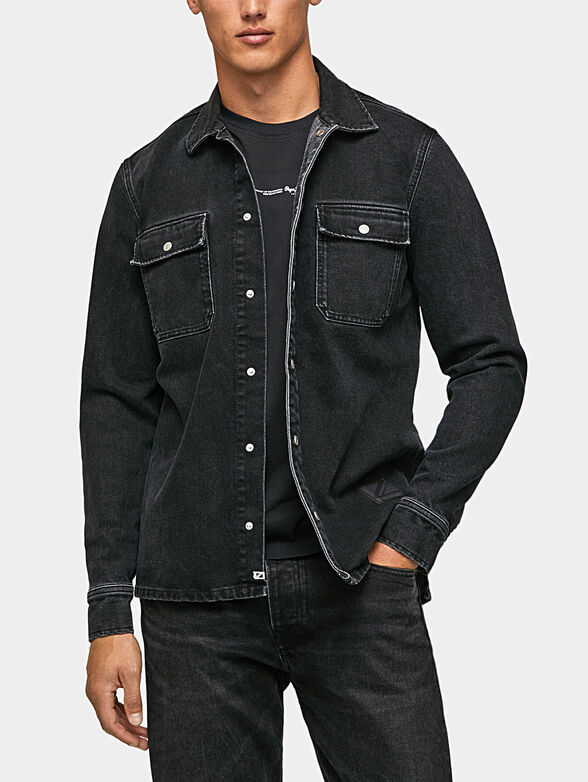 WESTON denim shirt with snap buttons - 1
