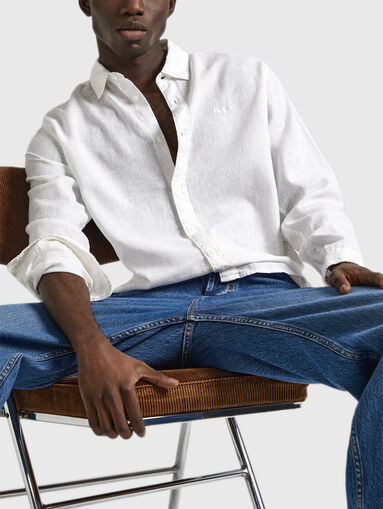 PAYTTON pink linen shirt - 5