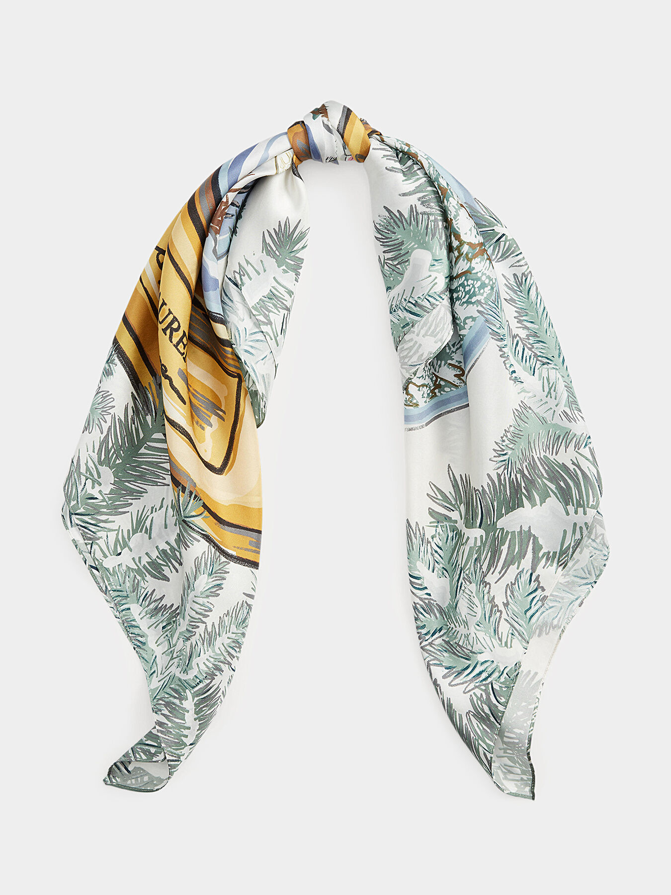 Polo silk scarf top