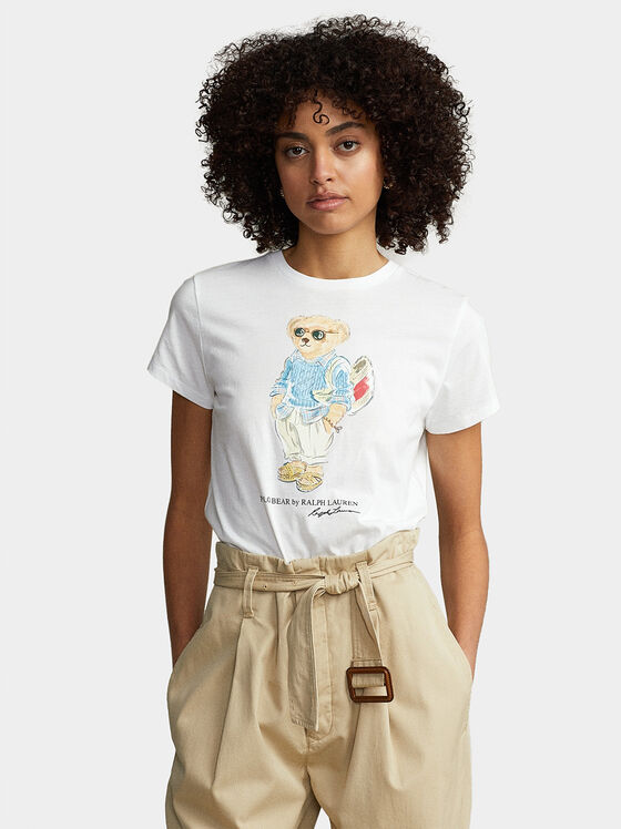 Тениска с Polo Bear лого принт - 1