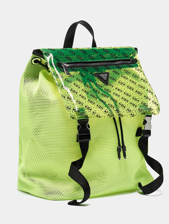 SALAMEDA Neon backpack in neon yellow - 2