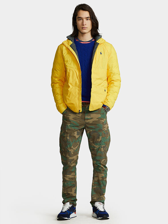 Yellow jacket with quilted effect - 2