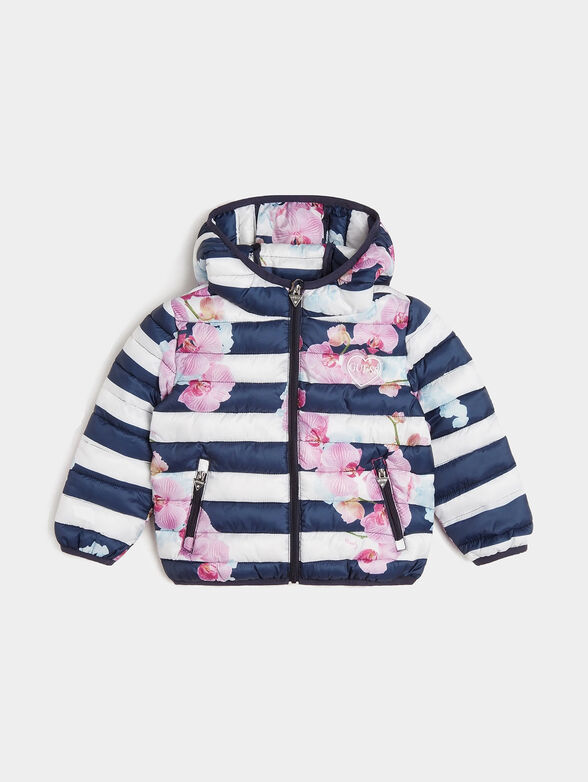 Padded jacket with floral print - 1