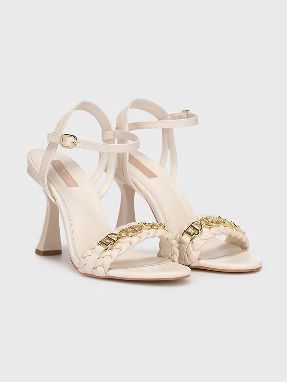 LISA 06 black sandals with metal detail - 2