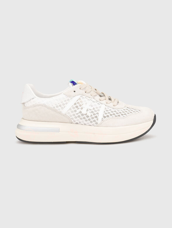 CASSIE suede and textile sneakers - 1