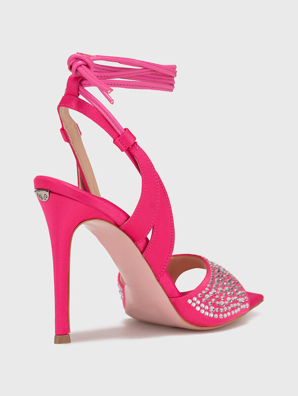 HELENE 02 heeled sandals  with rhinestones - 3