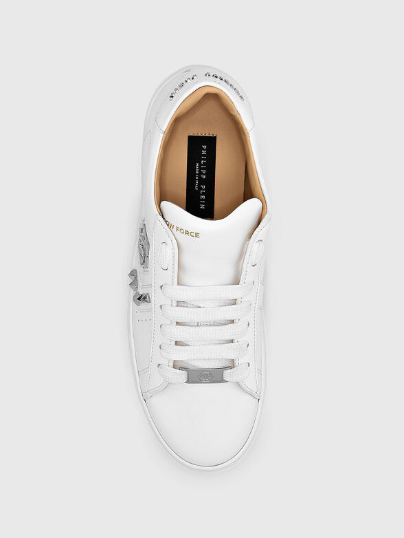 Leather shoes in black with accent elements - 4