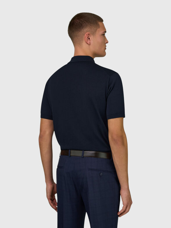 Dark blue polo-shirt - 3
