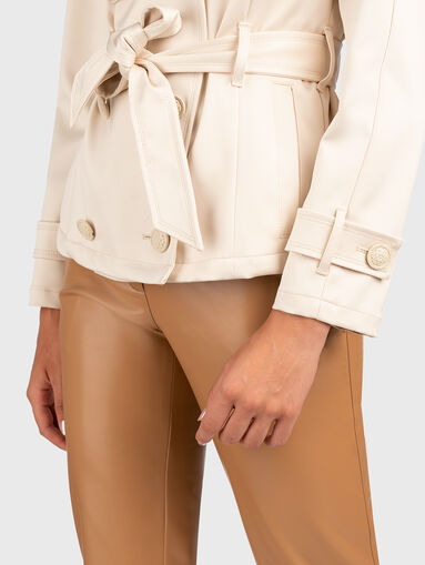 ANDREA short double-breasted trench coat - 5