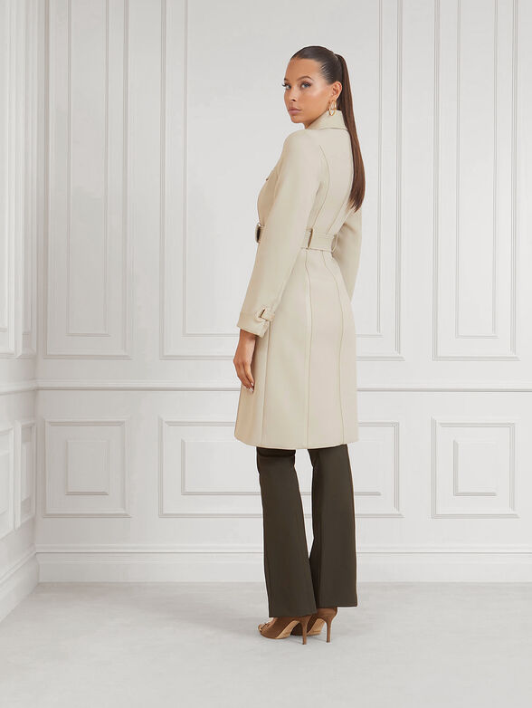 MADDY black trench coat with belt - 3
