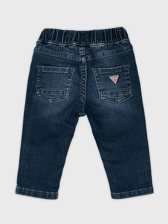 Jeans with contrast logo - 2