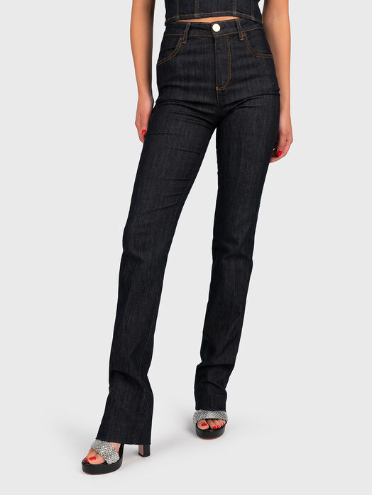 Flare jeans with high waist