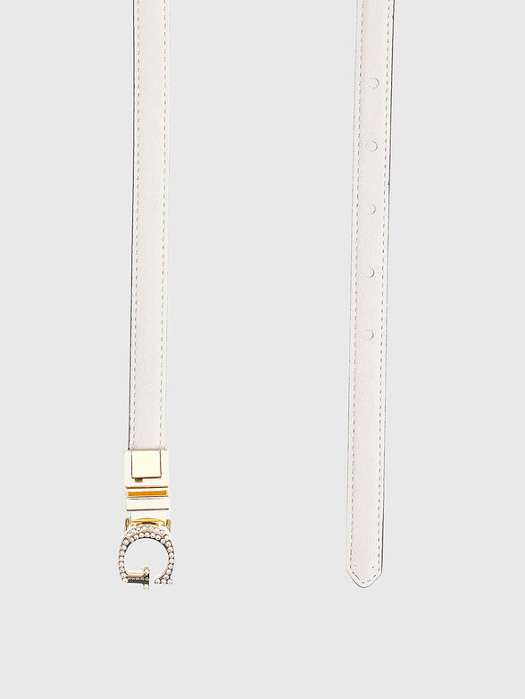 Doublefaced belt with logo buckle - 4