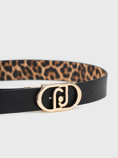 Double-sided belt with gold buckle - 5