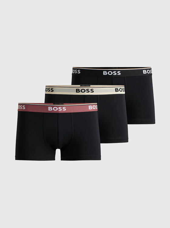 Set of 3 pairs of boxers in black - 1
