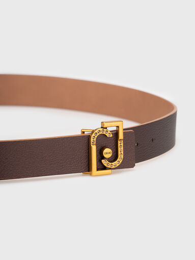Double-face belt with logo buckle - 4