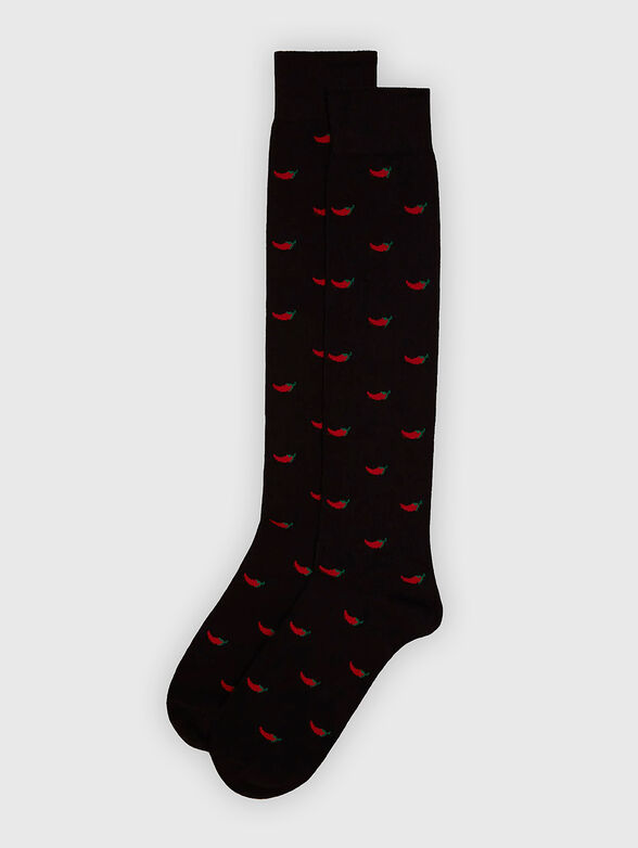 HELLO XMAS cotton blend socks - 1
