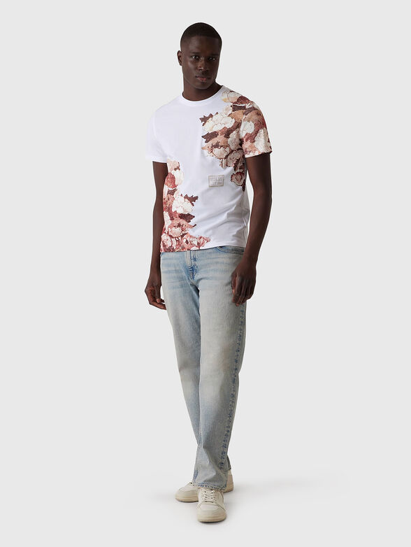 T-shirt with floral motifs and logo - 2