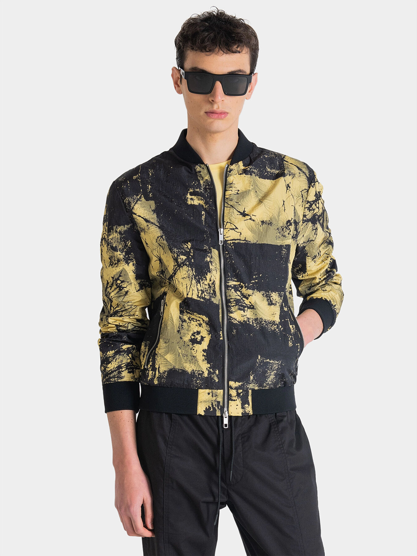 Tropical print bomber jacket discount