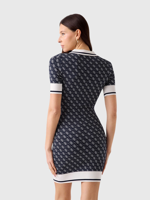 Mini dress with 4G logo print - 3